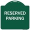 Signmission Designer Series Reserved Parking, Green & White Heavy-Gauge Aluminum Sign, 18" x 18", GW-1818-9900 A-DES-GW-1818-9900 - alternate 1